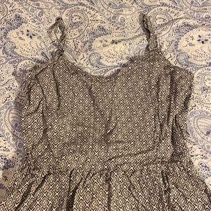 Black and white patterned dress